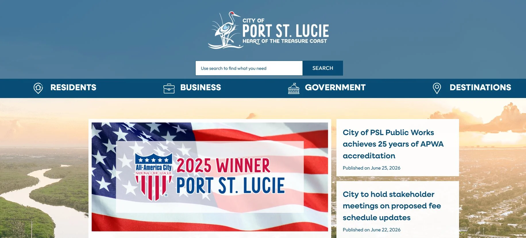 PSL Utilities water bill payment guide visual for Port St. Lucie customers
